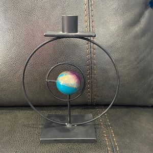 Rick Martin metal signed art candle holder